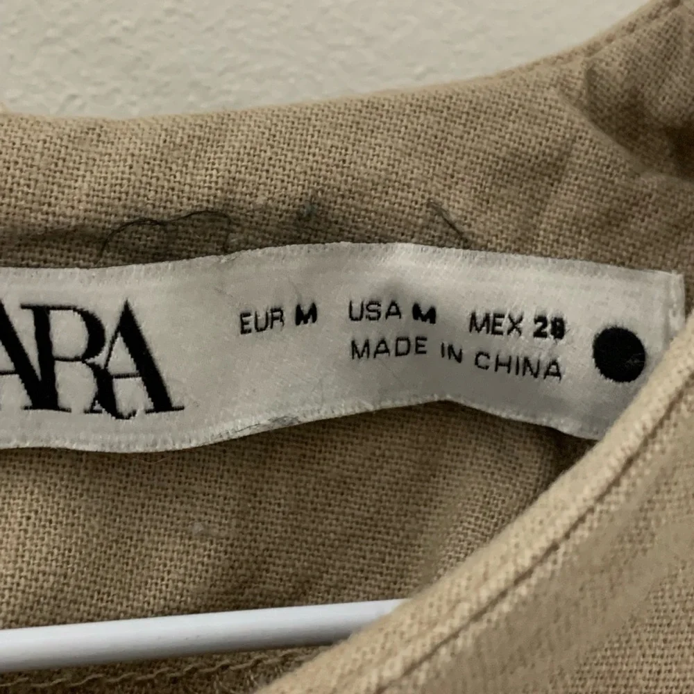 Zara cotton and linen shift dress - Picture 4 of 4